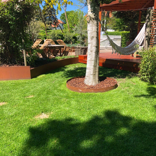 Spesialmål: Bedsirkel i 3 mm cortenstål