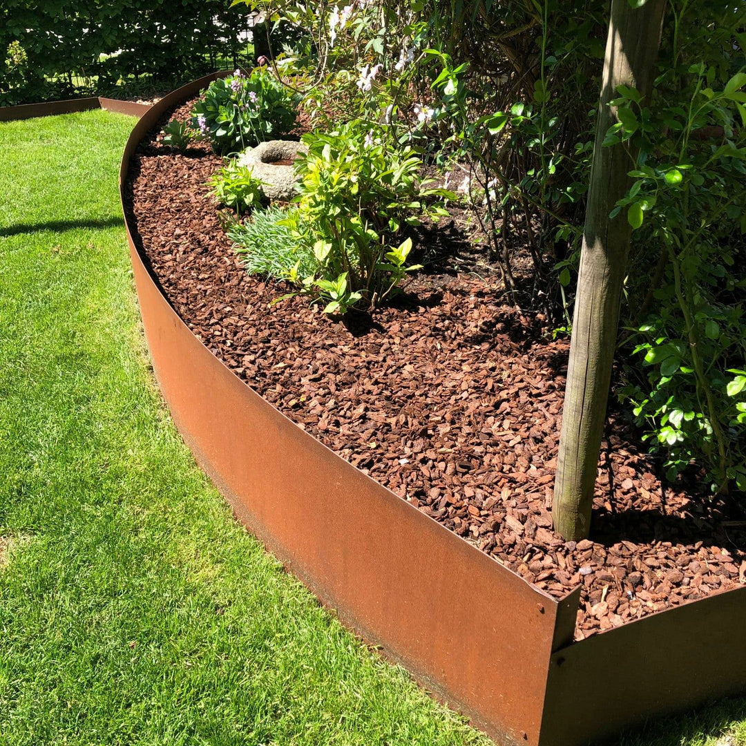 Spesialmål: Bedkant 2 mm cortenstål