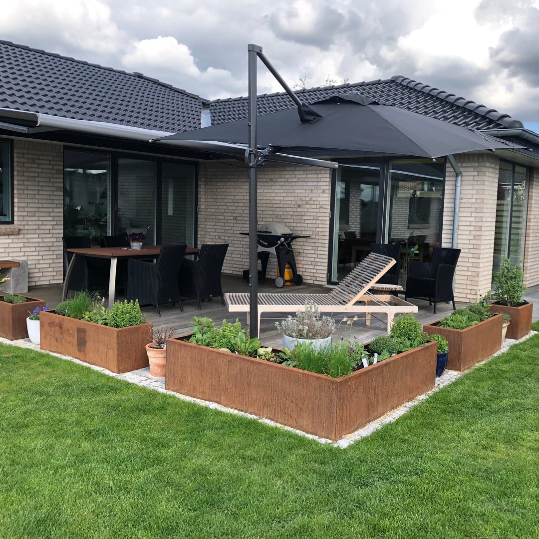 Spesialmål: Plantekasse, hjørne-/vinkelmodell