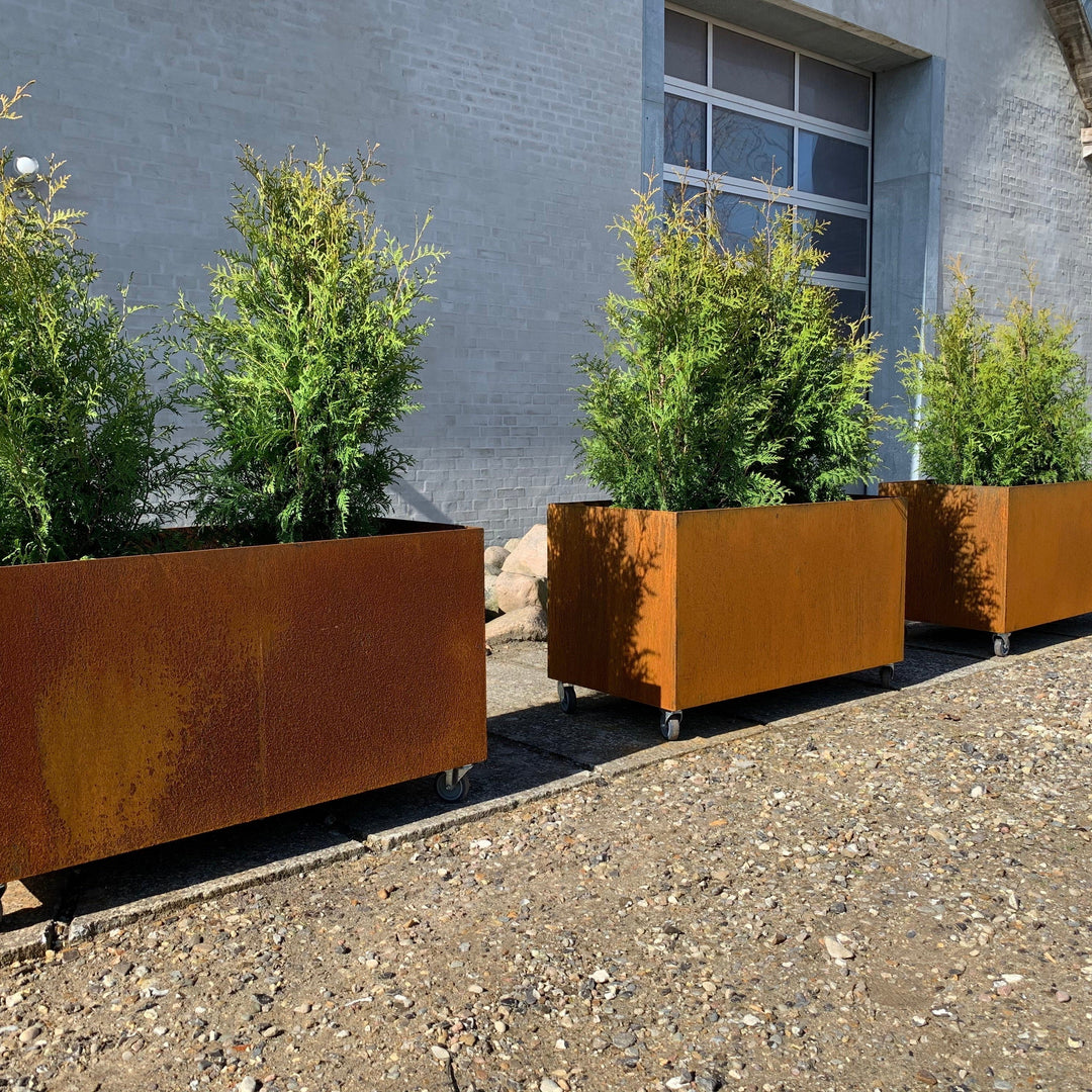 Plantekasse med hjul