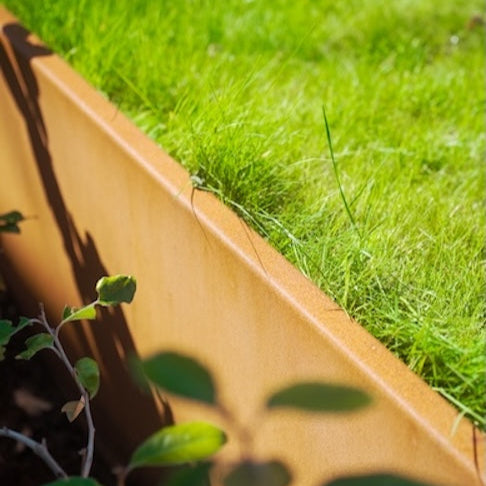 Støttemur i cortenstål