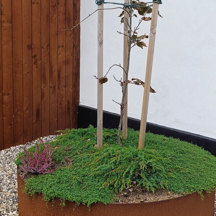 Spesialmål: Bedsirkel i 3 mm cortenstål