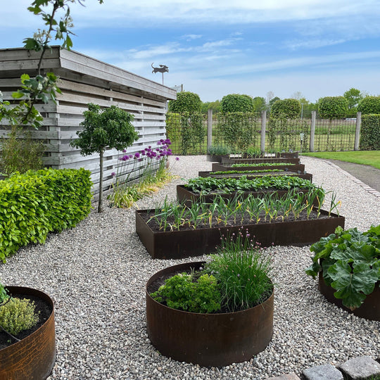 Spesialmål: Bedsirkel i 3 mm cortenstål