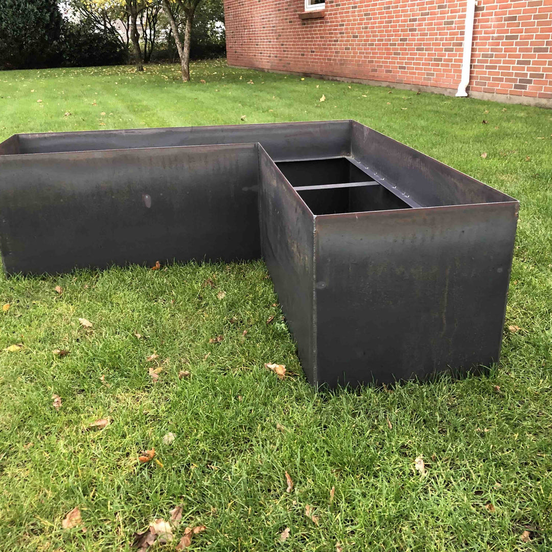 Hjørne-/vinkelplantekasse