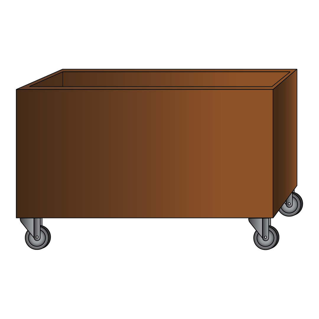 Spesialmål: Plantekasse med hjul