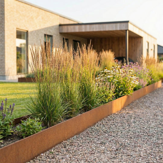 Bedkant i 3 mm cortenstål