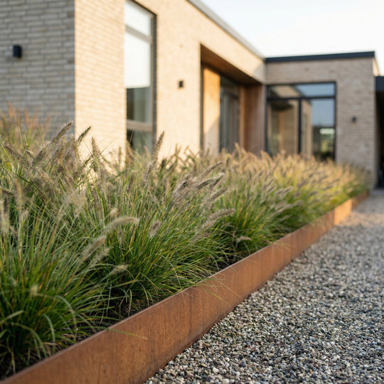 Spesialmål: Bedkant 6 mm cortenstål