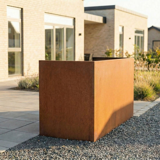 Søppelkasseskjuler cortenstål - enkel modell