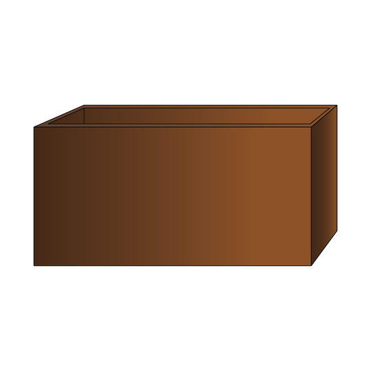 Plantekasse klassisk modell 50 cm bred og 50 cm høy