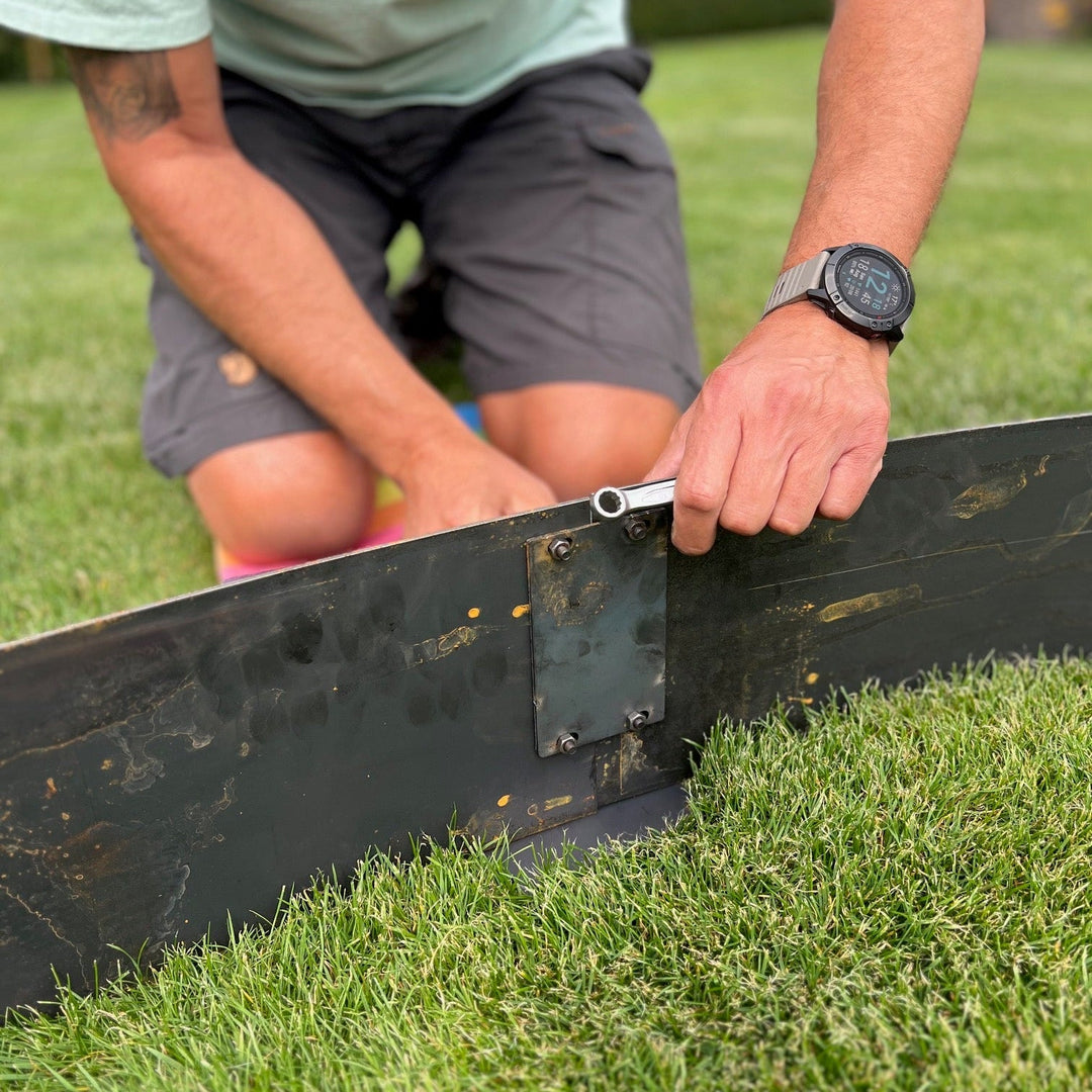 Bedkant i 3 mm cortenstål