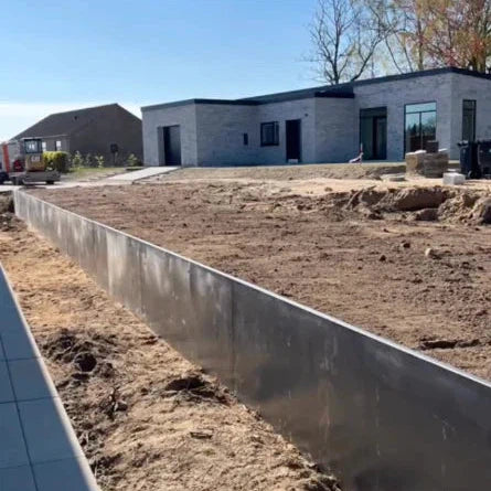 Støttemur i cortenstål