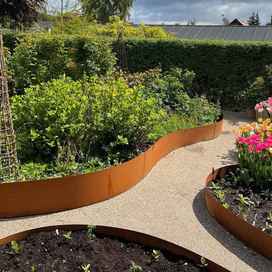 Bedkant i 2 mm cortenstål