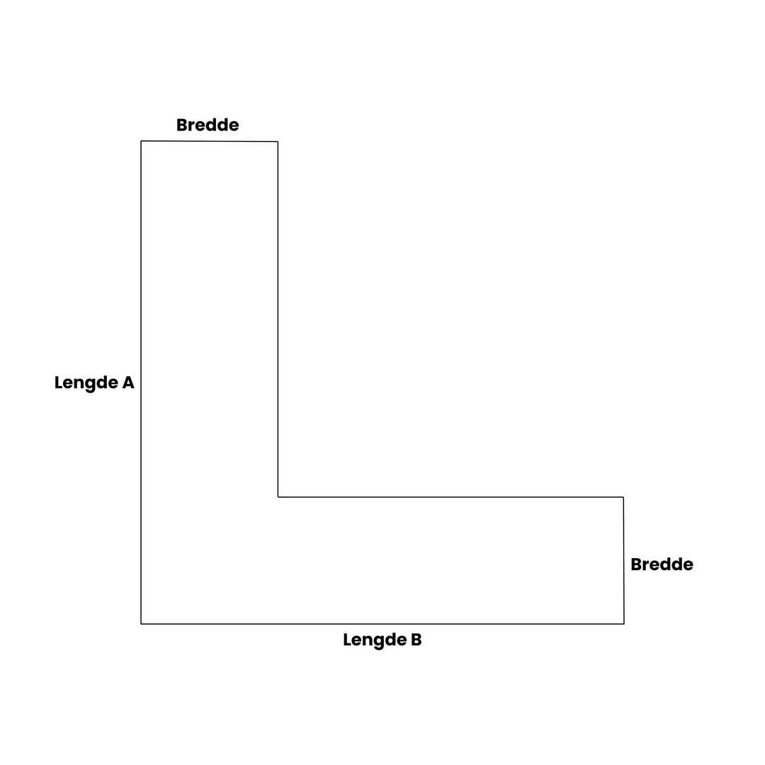 Spesialmål: Plantekasse, hjørne-/vinkelmodell