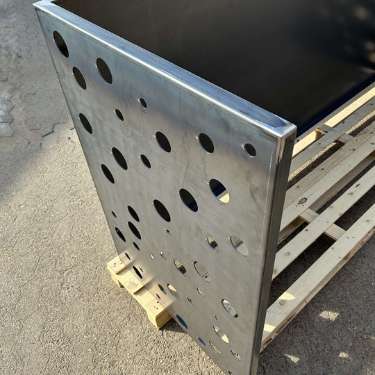 Søppelkasseskjuler cortenstål - perforert modell