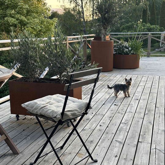 Plantekasse med hjul