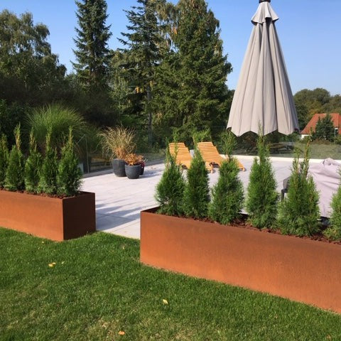 Plantekasse, rektangulær modell, 30 cm bred og 50 cm høy