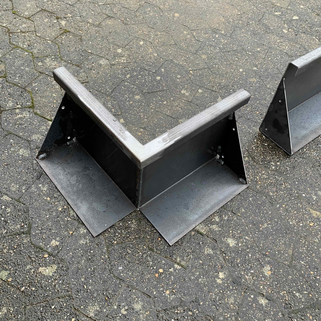 Innvendig hjørne for støttemur i cortenstål