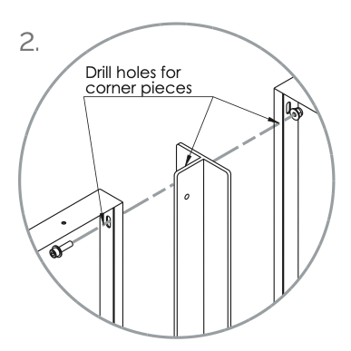 Gjerde i cortenstål, enkel modell, 1350 mm bredt